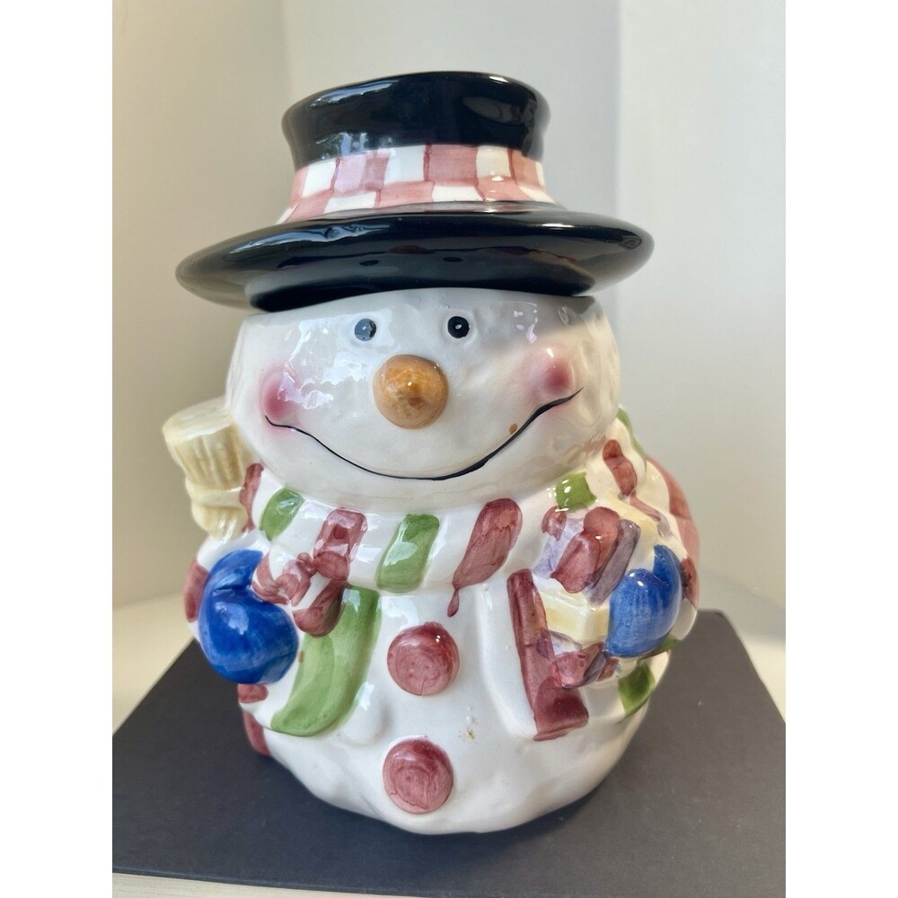 Christmas Snowman Cookie Snack Jar by Holiday Collection